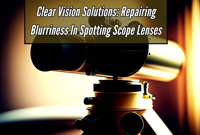 Clear Vision Solutions: Repairing Blurriness in Spotting Scope Lenses